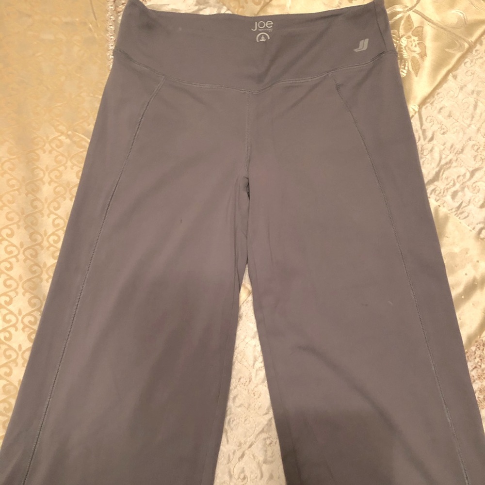 Gray track pants